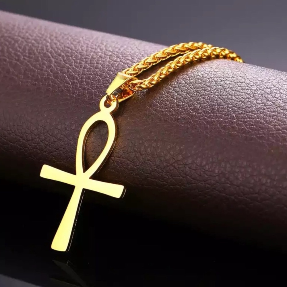 Brand new 18k gold plated ATOR Ankh Necklace